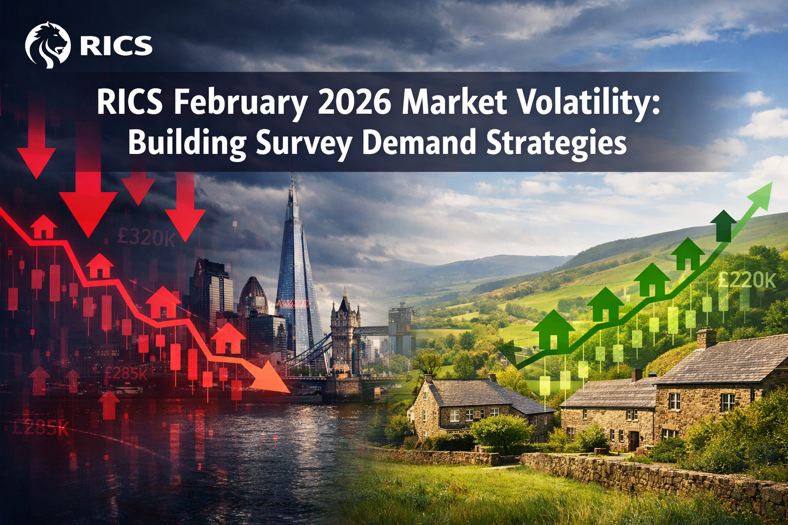 Navigating RICS February 2026 Market Volatility: Building Survey Demand Strategies When Buyer Enquiries Drop 26% and Regional Price Divergence Widens