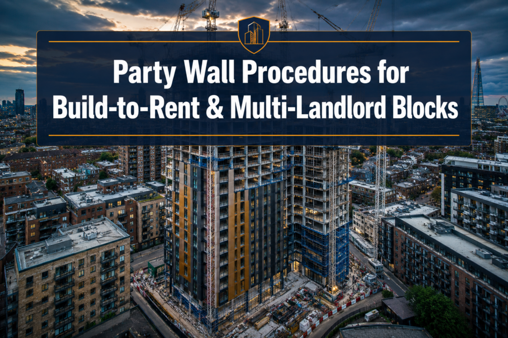 Party Wall Procedures for Build-to-Rent and Multi-Landlord Blocks: Coordinating Awards Across Dozens of Adjoining Owners