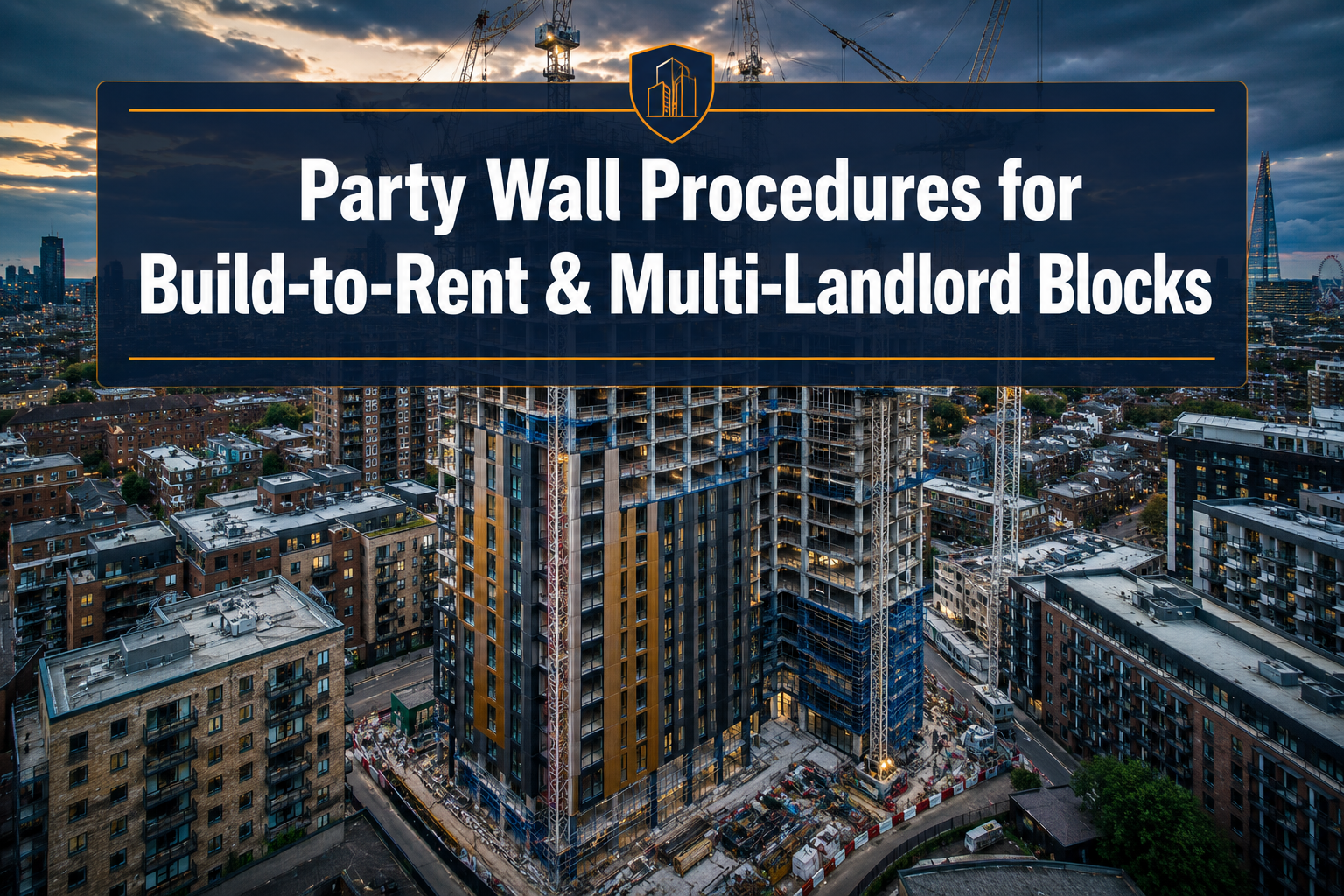 Party Wall Procedures for Build-to-Rent and Multi-Landlord Blocks: Coordinating Awards Across Dozens of Adjoining Owners