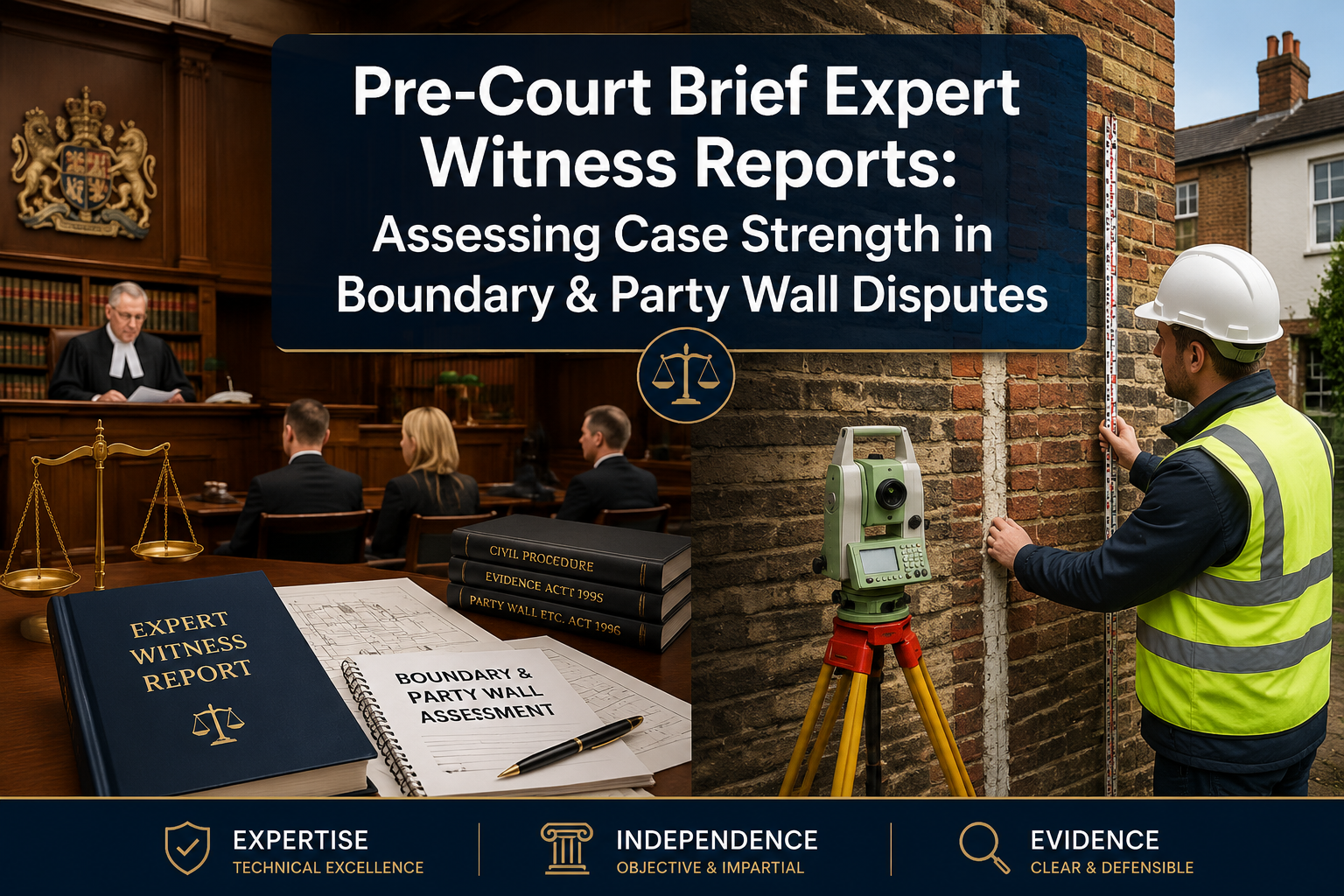 Pre-Court Brief Expert Witness Reports: Assessing Case Strength in Boundary and Party Wall Disputes