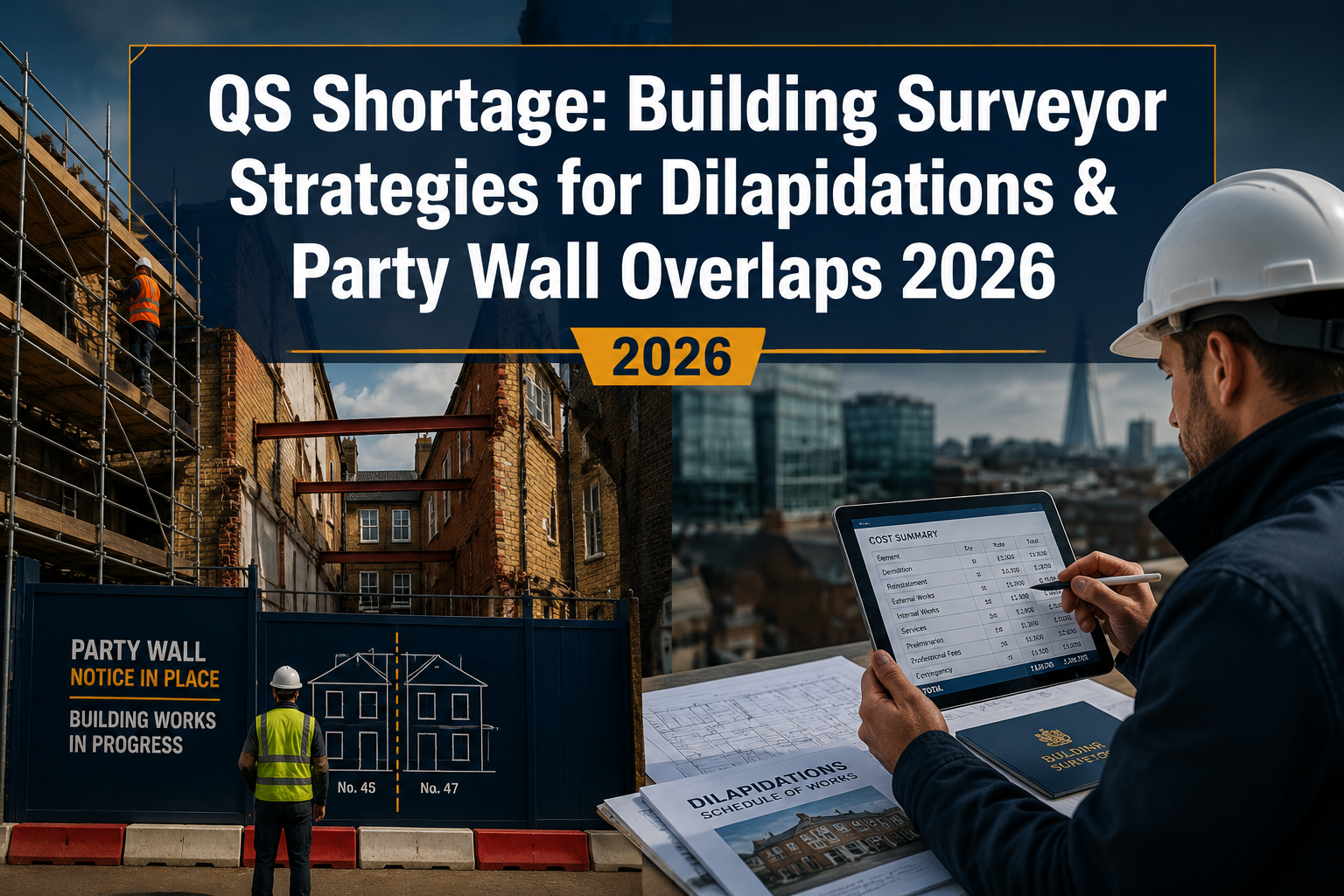 QS Shortage Impact on Building Surveyor Workloads: Strategies for Handling Dilapidations and Party Wall Overlaps in 2026