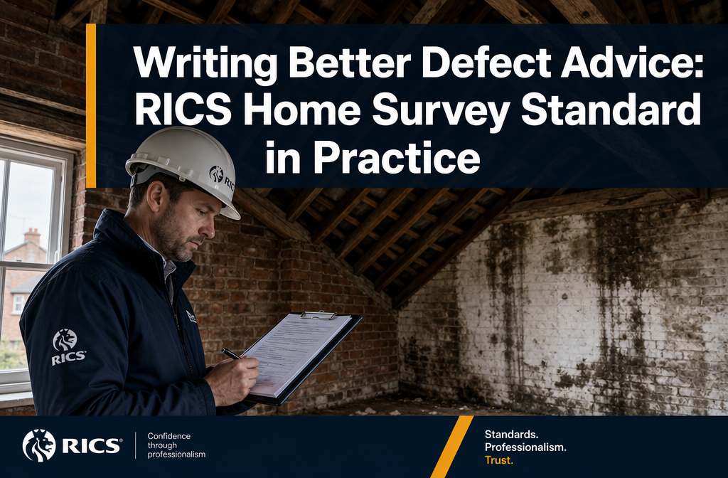 RICS Home Survey Standard in Practice: How to Write Better Defect Advice in Level 2 and Level 3 Reports