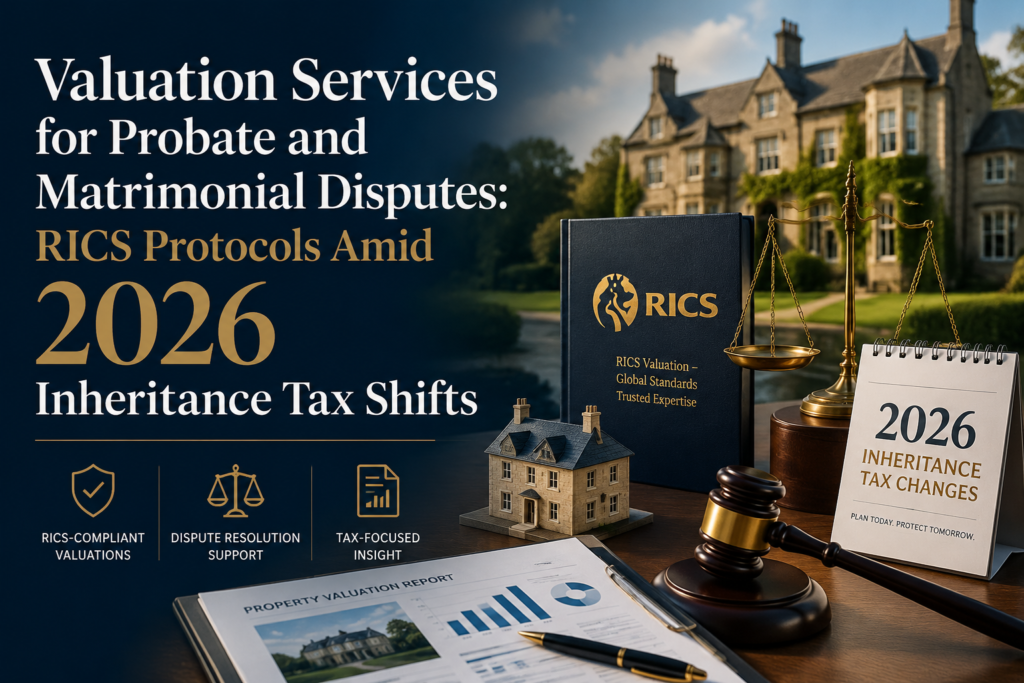 Valuation Services for Probate and Matrimonial Disputes: RICS Protocols Amid 2026 Inheritance Tax Shifts