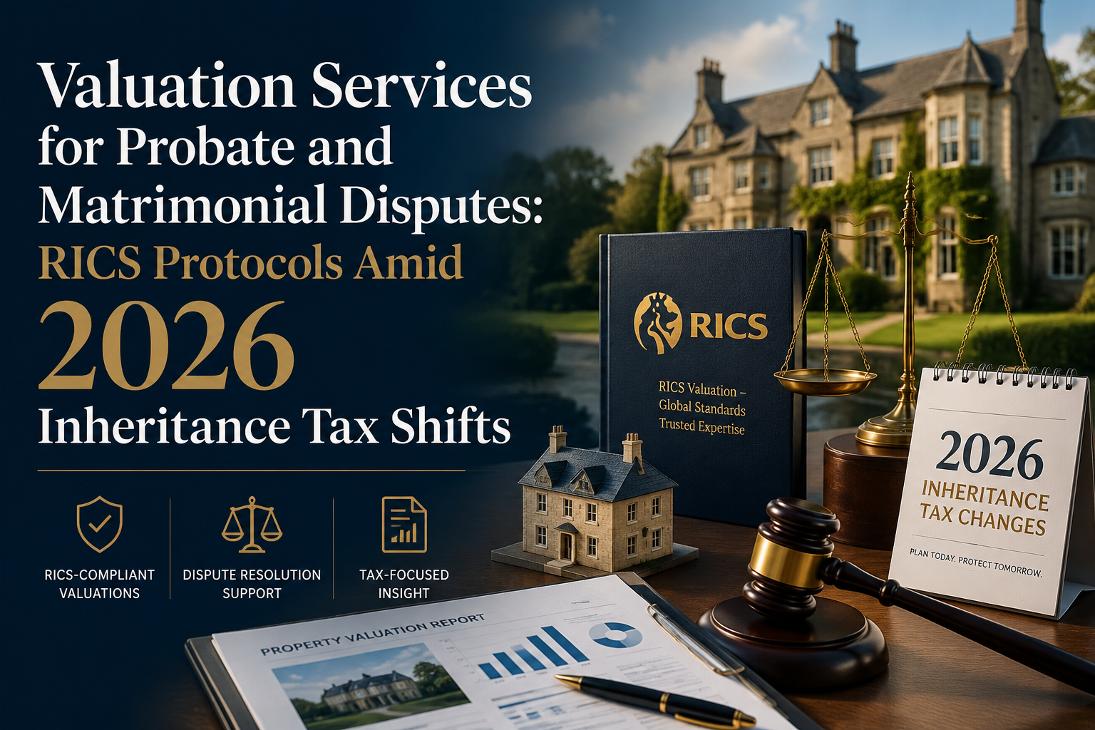 Valuation Services for Probate and Matrimonial Disputes: RICS Protocols Amid 2026 Inheritance Tax Shifts