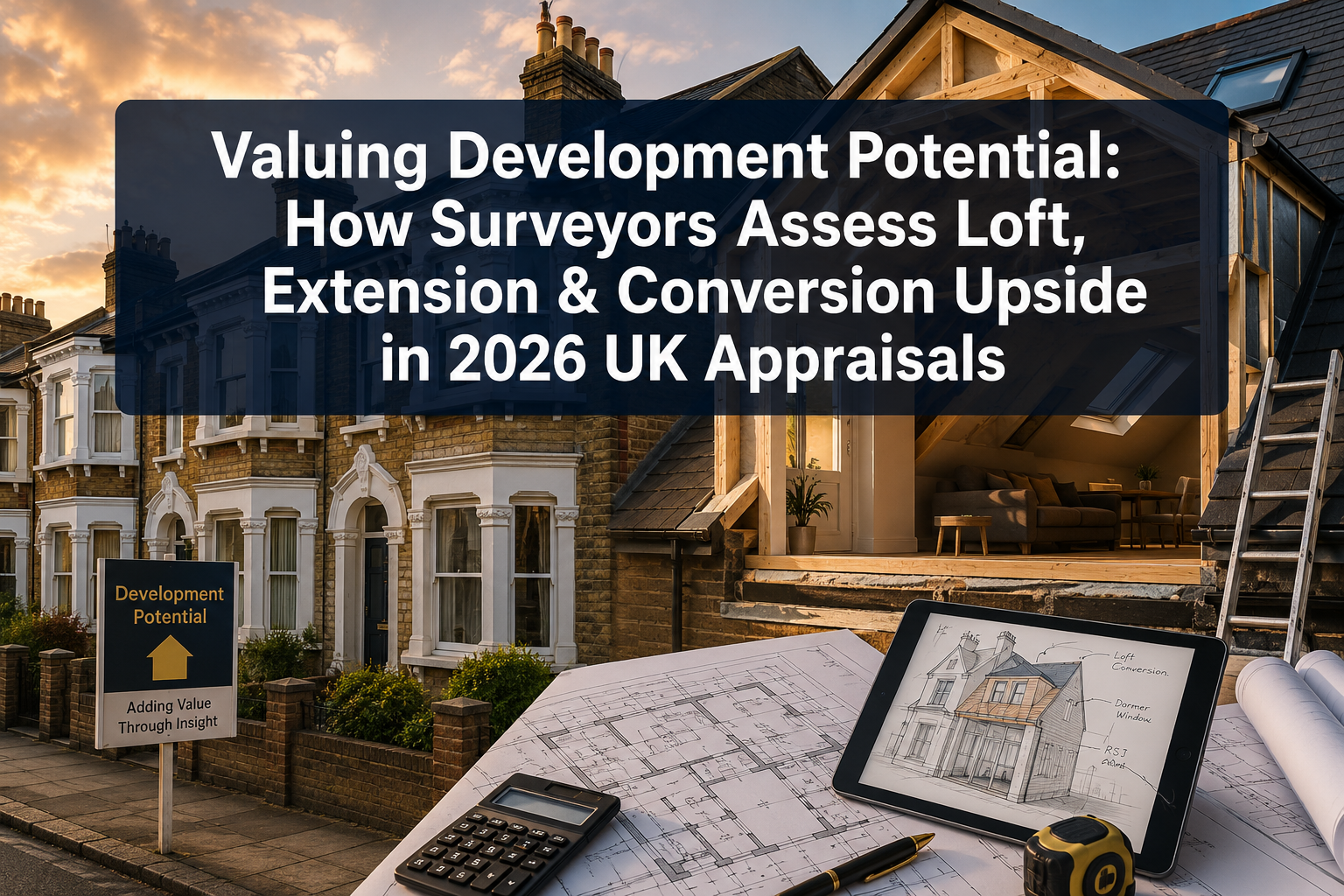 Valuing Development Potential: How Surveyors Assess Loft, Extension and Conversion Upside in 2026 UK Appraisals