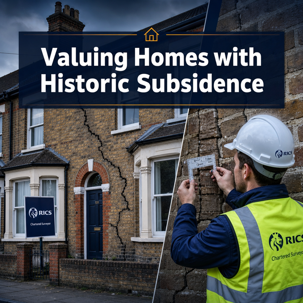 Valuing Homes with Historic Subsidence or Previous Structural Movement: What UK Surveyors Must Investigate and Disclose