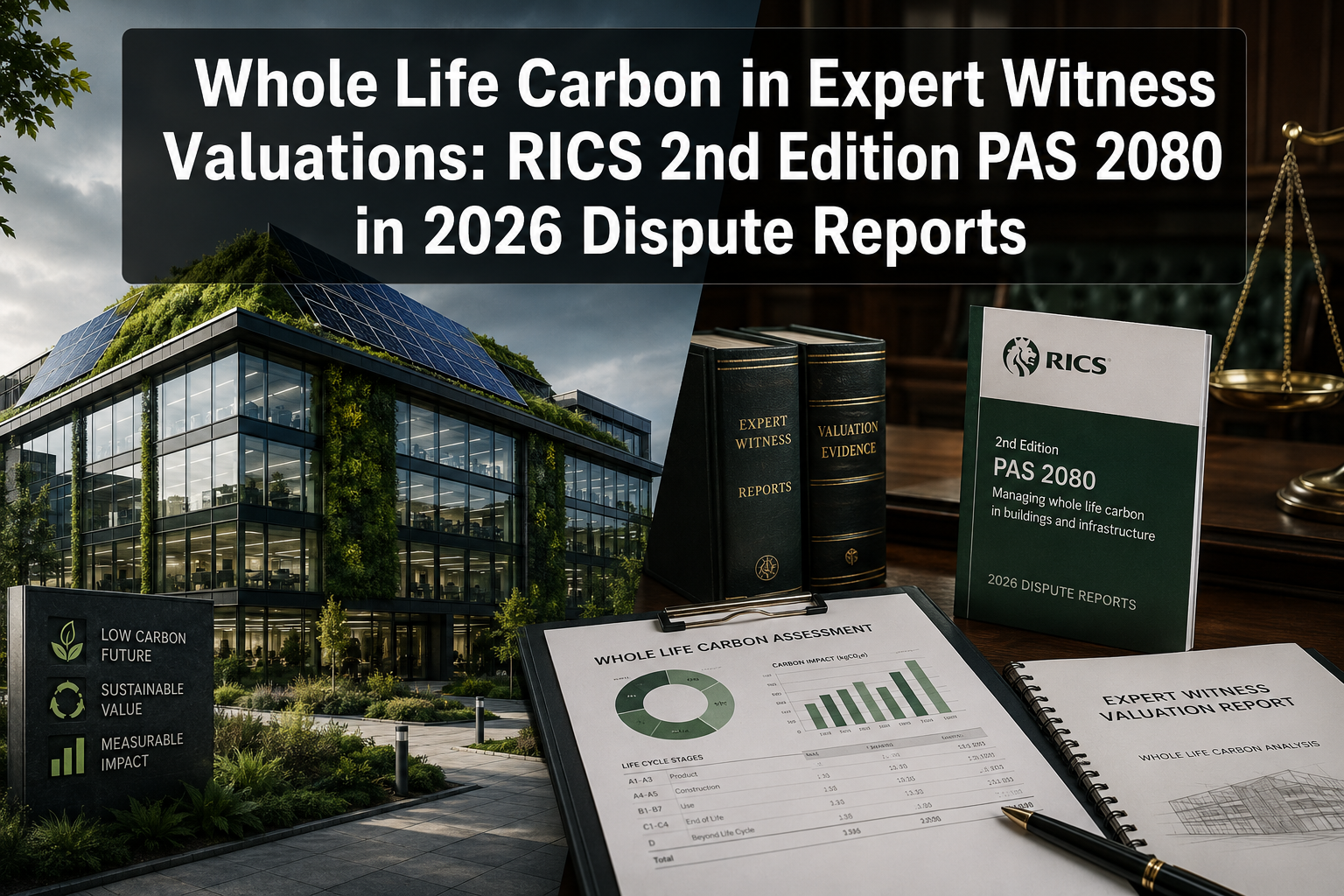 Whole Life Carbon in Expert Witness Valuations: Applying RICS 2nd Edition PAS 2080 to 2026 Development Dispute Reports