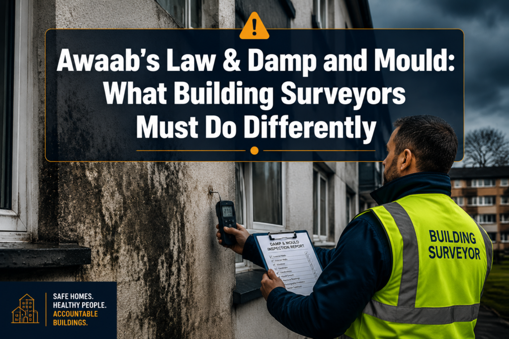 Awaab’s Law and damp & mould: what building surveyors must do differently in social housing reports