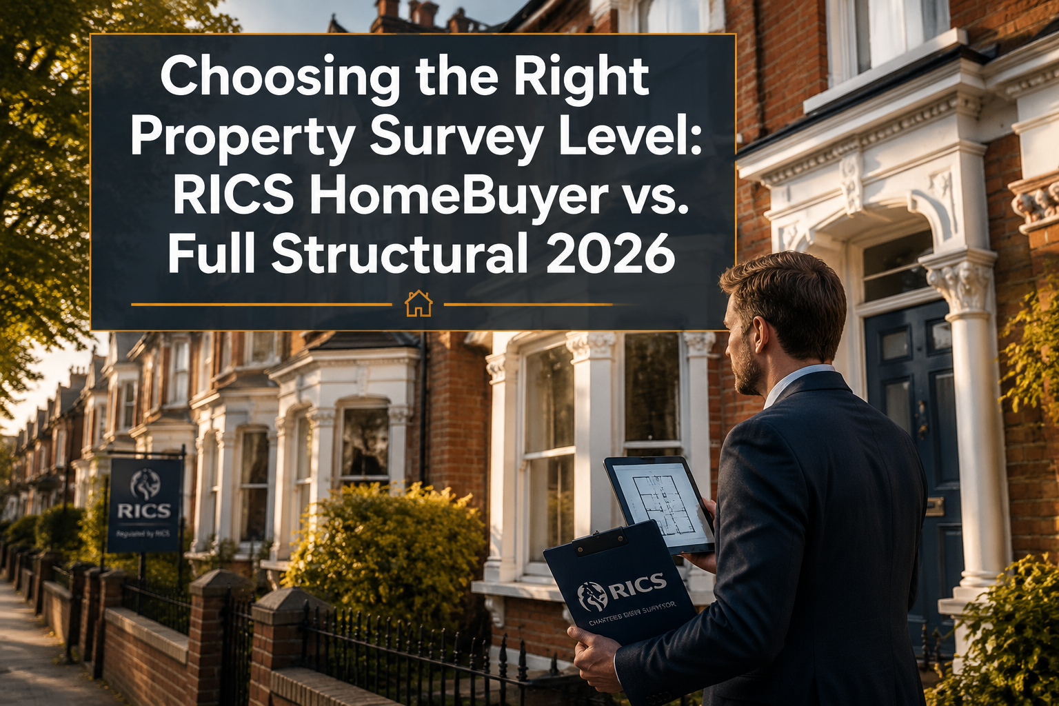 Evergreen Guide to Choosing the Right Property Survey Level: RICS HomeBuyer vs. Full Structural in 2026