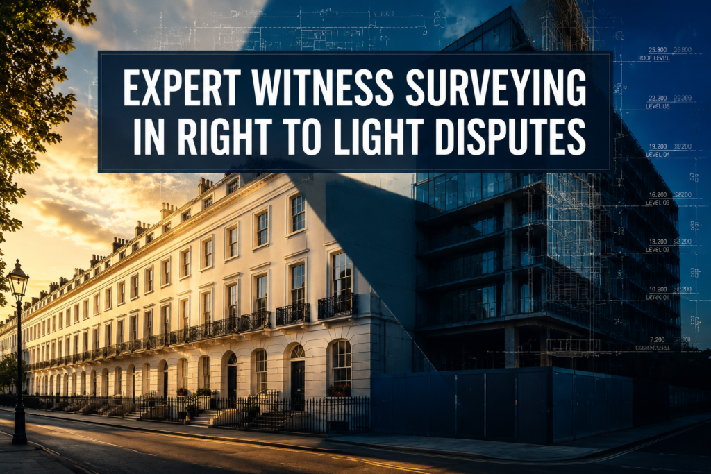 Expert Witness Surveying in Right to Light Disputes: How Building Surveys and Valuations Feed Into Daylight Claims