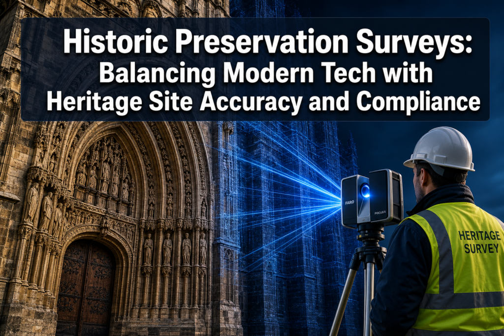 Historic Preservation Surveys: Balancing Modern Tech with Heritage Site Accuracy and Compliance