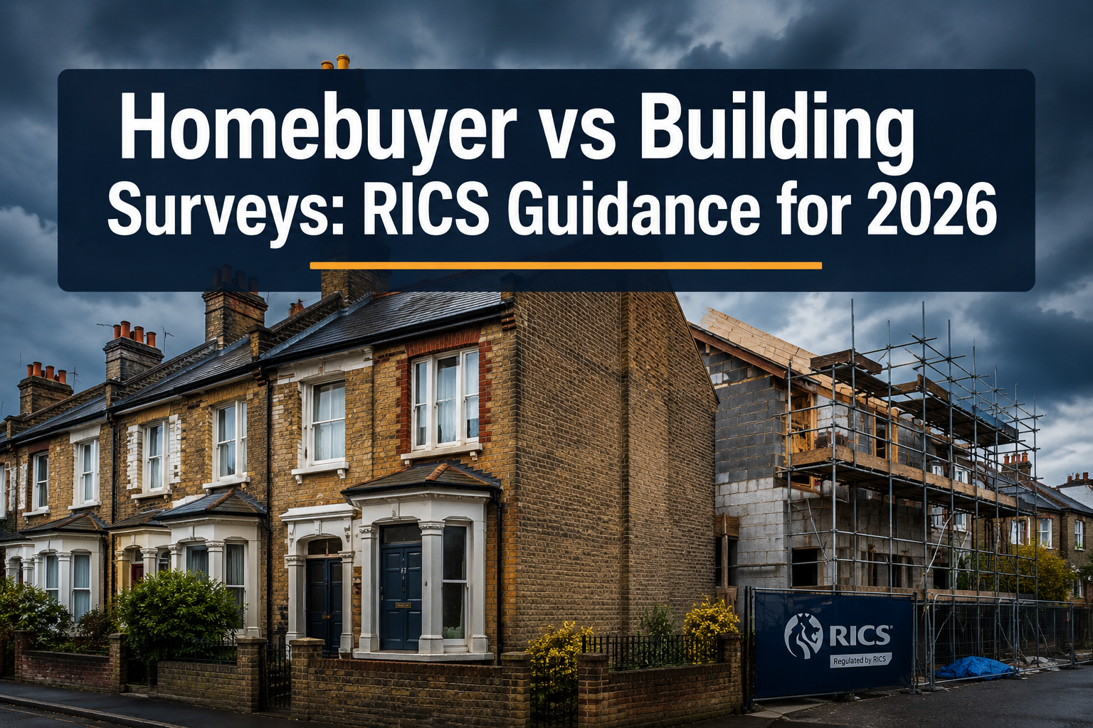 Homebuyer vs Building Surveys: RICS Guidance for 2026 Properties with Party Wall Risks