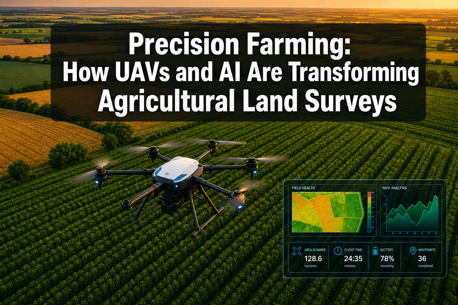 Precision Farming: How UAVs and AI Are Transforming Agricultural Land Surveys