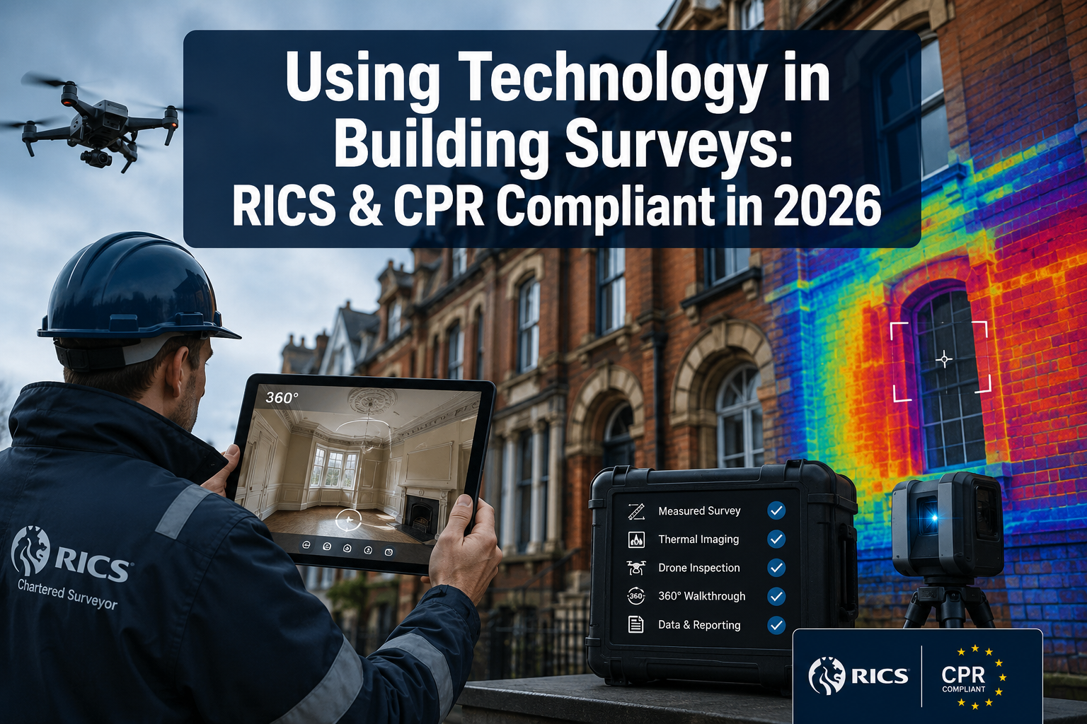 Using Technology in 2026 Building Surveys Without Breaching RICS and CPR Expectations: Photos, Video Walkthroughs and Site Data