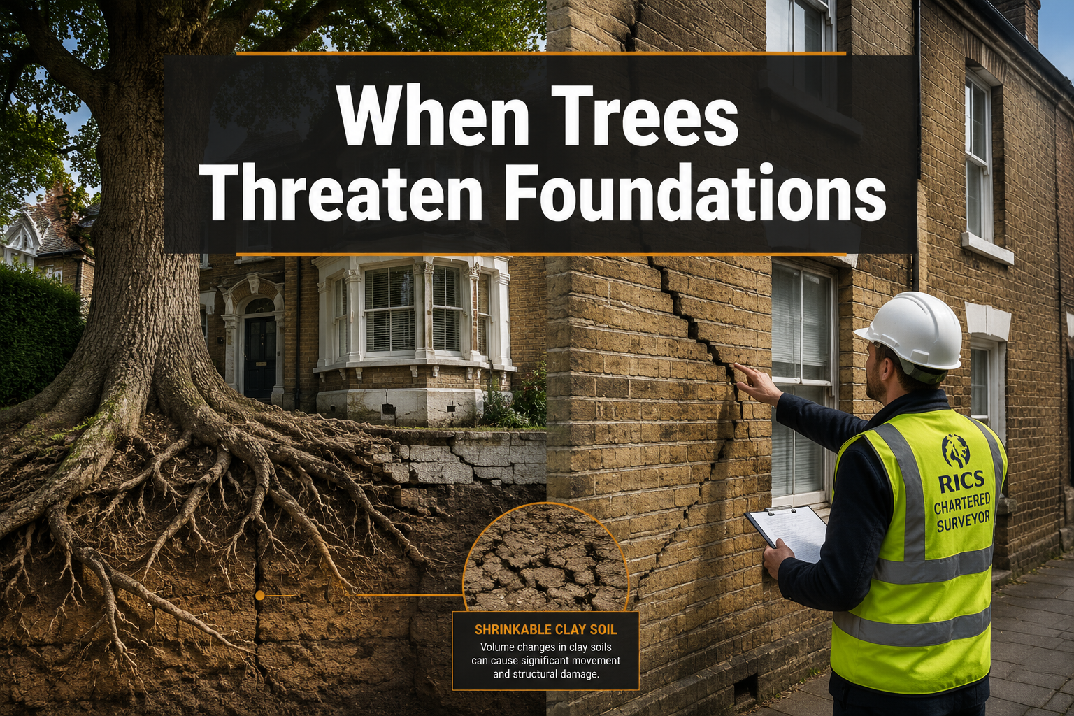 When Trees Threaten Foundations: A Surveyor’s Guide to Identifying, Reporting and Valuing Subsidence Risk in UK Homes